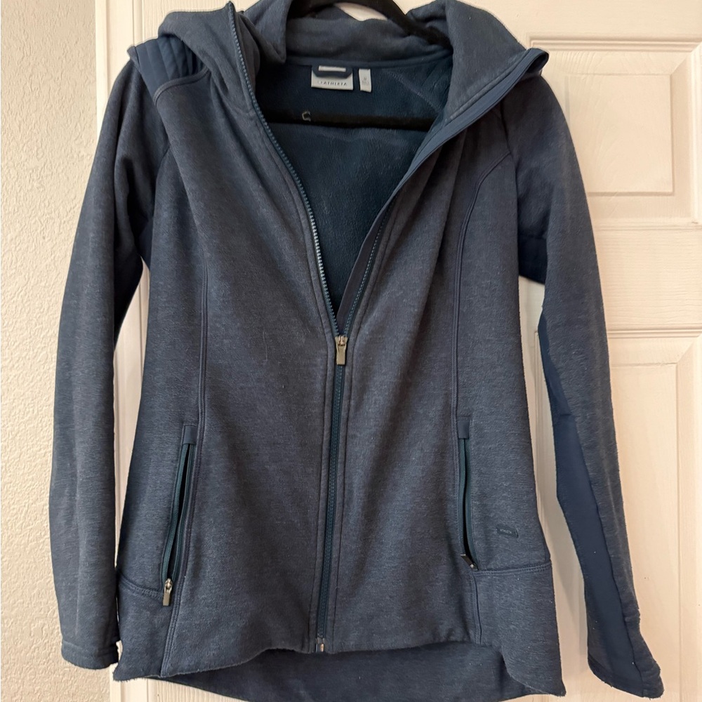 Athleta Teal Zip-Up Hoodie